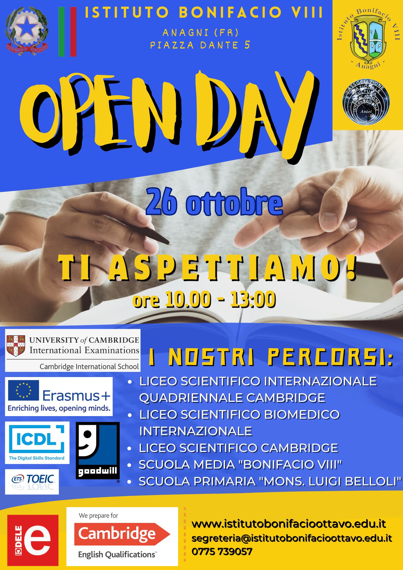 Openday del 26 Ottobre 2024